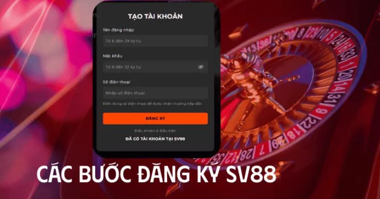Các bước tham gia cá cược tại SV88 nhanh chóng